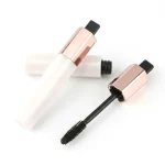 KEMASAN KOSMETIK MASCARA TUBE RY-6051-1 VARIAN WARNA PUTIH DOFF DENGAN CAP ROSE GOLD