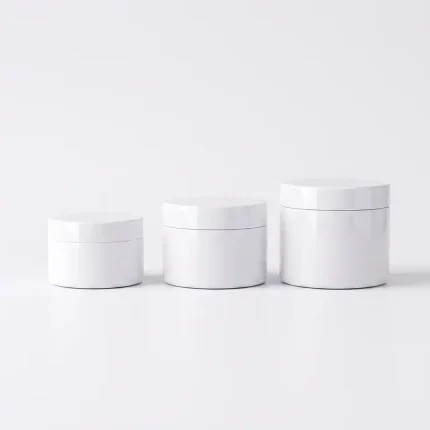KEMASAN KOSMETIK POT JAR BAHAN PP WARNA PUTIH GLOSSY