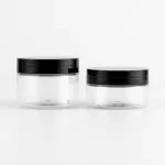 KEMASAN KOSMETIK POT JAR PREMIUM DENGAN CAP HITAM