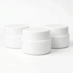 KEMASAN KOSMETIK POT JAR UKURAN KECIL WARNA PUTIH SOLID