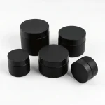 KEMASAN KOSMETIK POT JAR WARNA HITAM DOFF