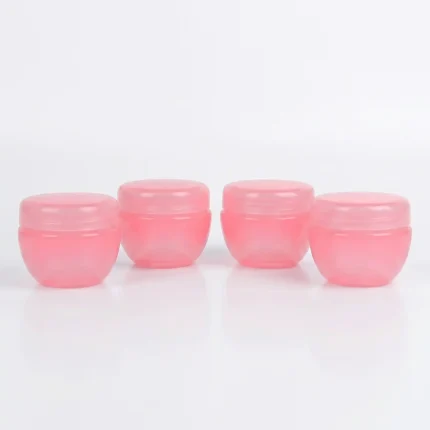 KEMASAN KOSMETIK POT JAR WARNA PINK TRANSPARAN