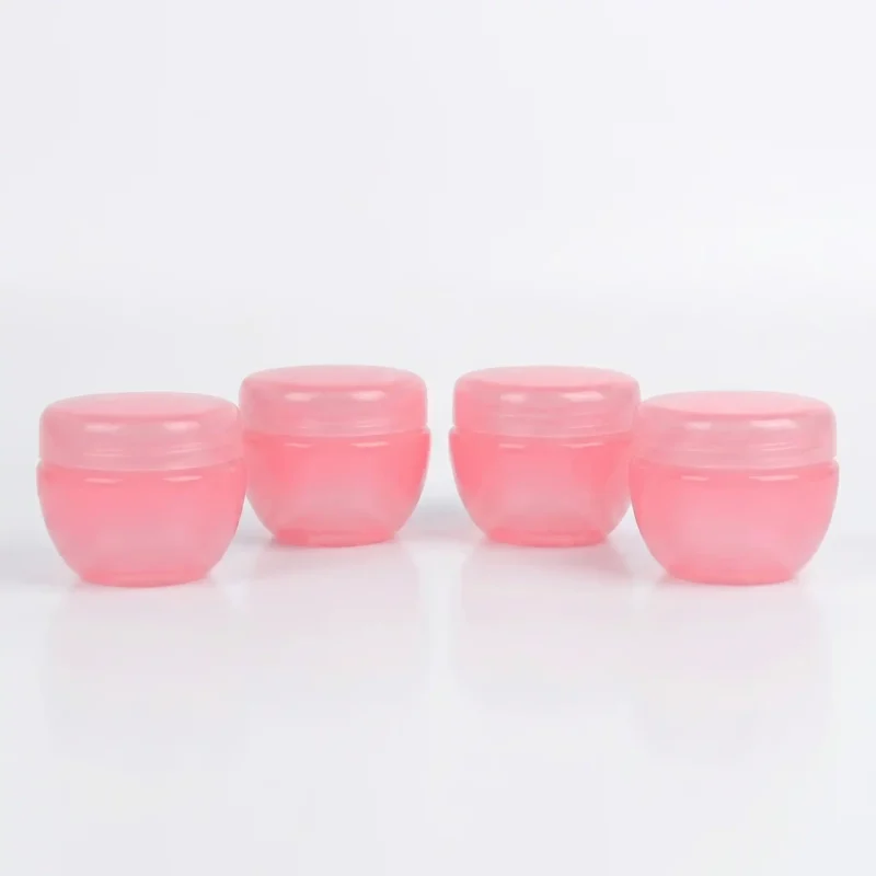 KEMASAN KOSMETIK POT JAR WARNA PINK TRANSPARAN