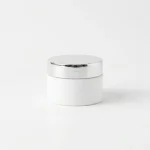 POT ADANTE WARNA PUTIH DENGAN CAP SILVER METALIK