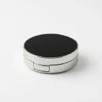 POT CUSHION 168-105-322 WARNA SILVER DENGAN AKSEN HITAM PREMIUM