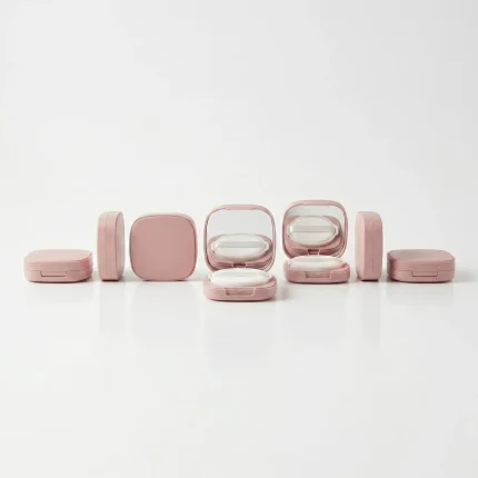 POT CUSHION COMPACT LENGKAP DENGAN INNER LID, CERMIN, DAN PUFF