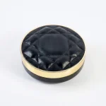 POT CUSHION M116 WARNA HITAM DENGAN AKSEN GOLD