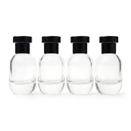 botol parfum jenis spray ukuran medium bentuk bulat telur