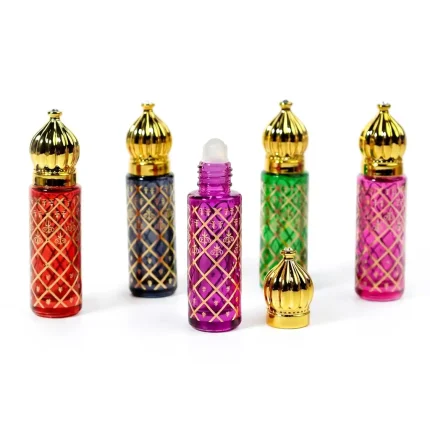 botol parfum jensi roll on bentuk silinder premium
