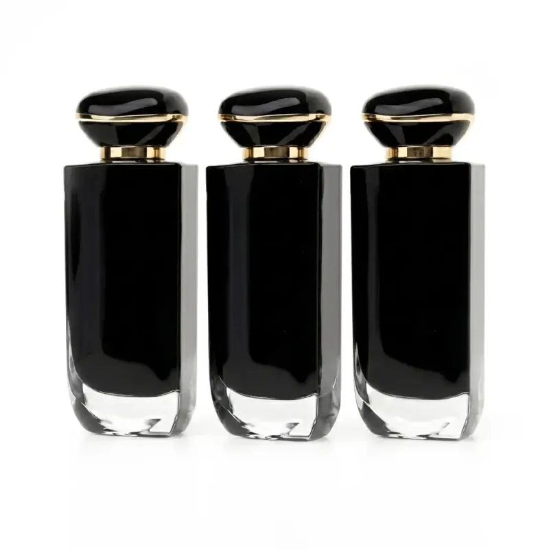 botol parfum spray premium ukuran besar bentuk kotak geometris