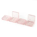 eyeshadow case premium dengan empat kompartemen ukuran kecil