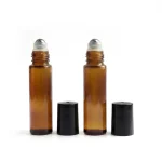 kemasan BOTOL ROLL ON ROLLER BESI STAINLESS (A11) varian warna amber