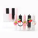 kemasan botol lip gloss lucu dengan gantungan kunci