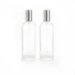 kemasan botol parfum BODYSHOP SILVER varian warna bening transparan dengan cap silver