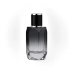 kemasan botol parfum DIAMOND BLACK DW-19 varian warna hitam gradasi dengan cap hitam