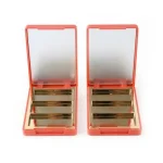 kemasan case eyeshadow tiga kompartemen dengan cermin bagian dalam