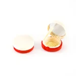 kemasan cushion COMPACT CASE PC3107C varian warna merah dengan aksen cream