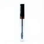 kemasan kosmetik BOTTLE LIP 095 varian warna bening transparan dengan cap hitam
