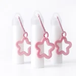 kemasan kosmetik BOTTLE LIP S217 varian warna putih dengan dekorasi pink