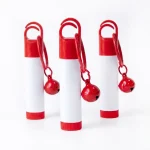 kemasan kosmetik BOTTLE LIP S218 varian warna putih dengan aksen meah