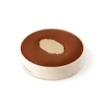 kemasan kosmetik EYESHADOW CASE ES2084A varian warna ivory - cokelat suede