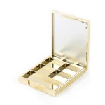kemasan kosmetik EYESHADOW CASE ES2117A varian warna gold metalik
