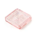kemasan kosmetik EYESHADOW CASE ES2129E varian warna pink transparan