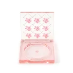kemasan kosmetik EYESHADOW CASE ES2131A varian warna pink transparan