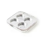 kemasan kosmetik EYESHADOW CASE ES2142A varian warna silver metalik