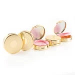 kemasan kosmetik EYESHADOW CASE ES2149A varian warna gold metalik