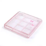 kemasan kosmetik EYESHADOW CASE ES2157-7 varian warna pink transparan