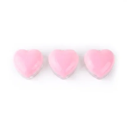 kemasan kosmetik JAR BALM RY-4055 varian warna bening transparan dengan cap pink