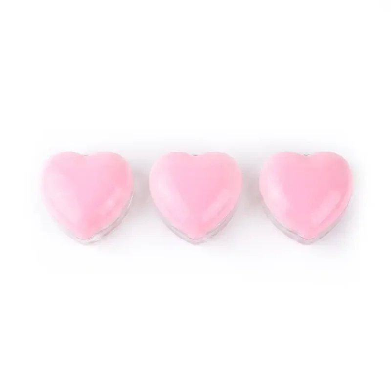 Home 27 kemasan kosmetik JAR BALM RY-4055 varian warna bening transparan dengan cap pink