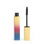 kemasan kosmetik MASCARA TUBE RY-F17001 varian warna gold dengan gradasi merah dan biru