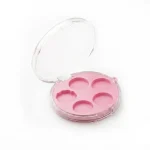 kemasan kosmetik POT EYESHADOW M346 varian warna pink dengan cap transparan