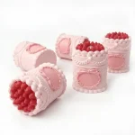 kemasan kosmetik botol lip cream motif kue ukuran kecil
