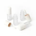 kemasan kosmetik botol lip cream satu sisi dengan aplikator tebal
