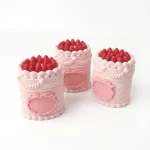 kemasan kosmetik botol lip gloss bentuk kue tart lucu