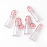 kemasan kosmetik botol lip gloss premium bentuk geometris rounded ukuran kecil