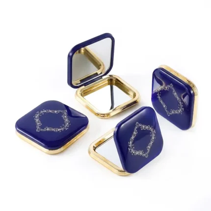 kemasan kosmetik compact case dengan cermin bagian dalam premium