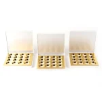 kemasan kosmetik eyeshadow case bentuk kotak premium dengan cermin bagian dalam