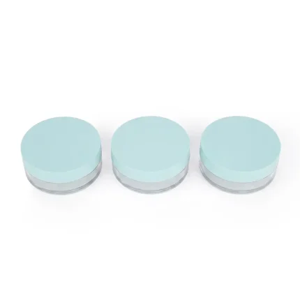kemasan kosmetik pot loose powder bentuk silinder premium