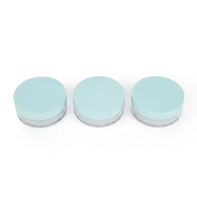 kemasan kosmetik pot loose powder bentuk silinder premium