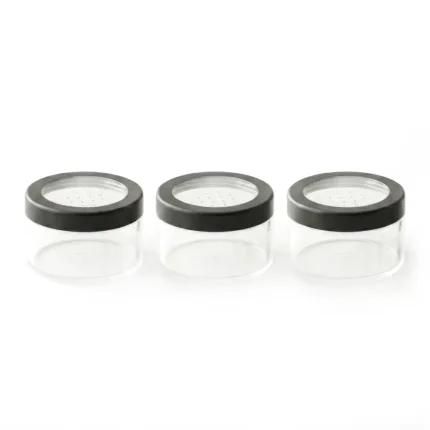 kemasan kosmetik pot powder bentuk silinder dengan sifter