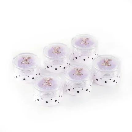 kemasan pot loose powder ukuran kecil dengan inner sifter bentuk silinder