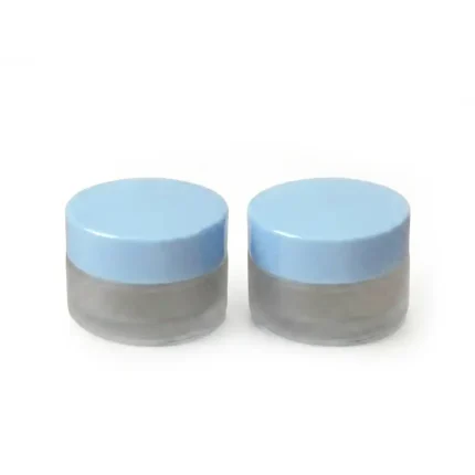 POT FROSTED CAP BLUE