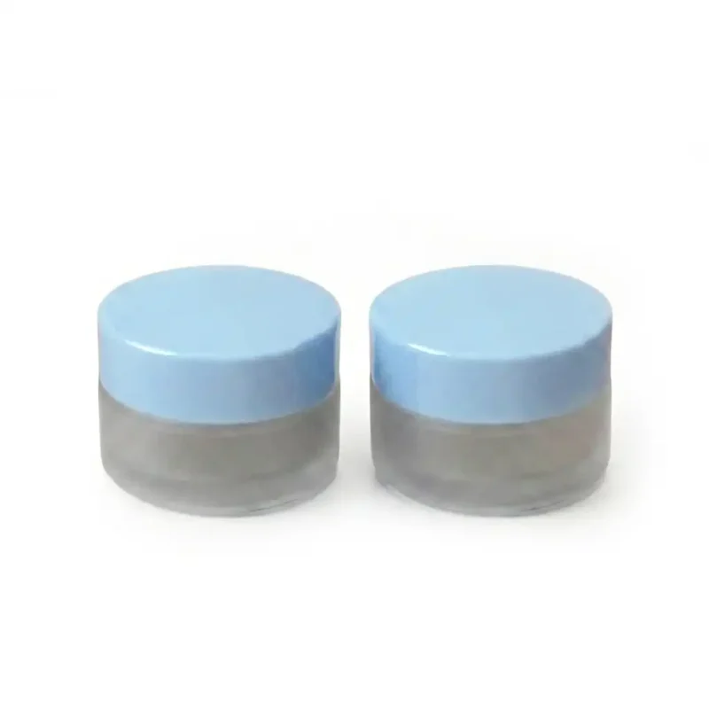 POT FROSTED CAP BLUE