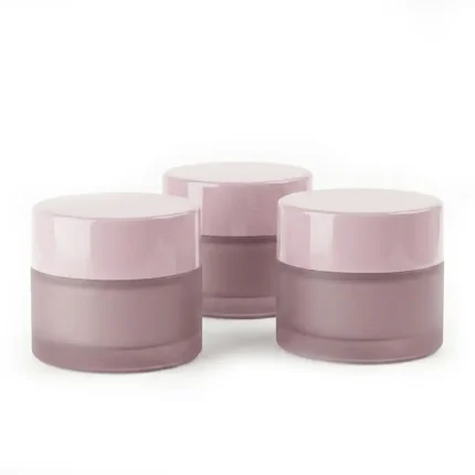 POT FROSTED PINK CAP PINK
