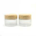 POT KACA FROSTED CAP KAYU
