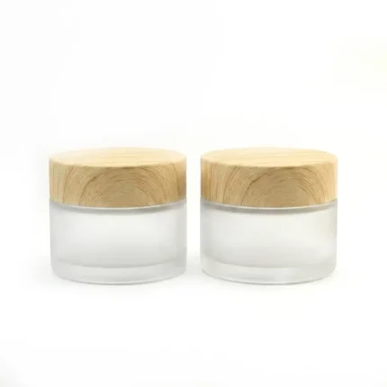 POT KACA FROSTED CAP KAYU
